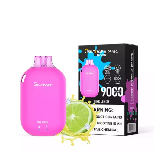 Grativape Boom 9000 Puffs Original Factory Wholesale Disposable Vape Pen Support OEM ODM 10 Flavors 18