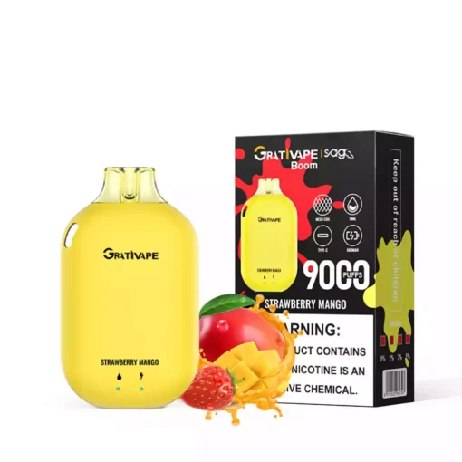 Grativape Boom 9000 Puffs Original Factory Wholesale Disposable Vape Pen Support OEM ODM 10 Flavors 19