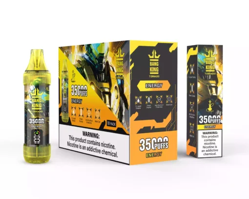 High-Quality BANG KING 35000 Puffs Disposable Vape with Type C Charging and 23ml E-liquid